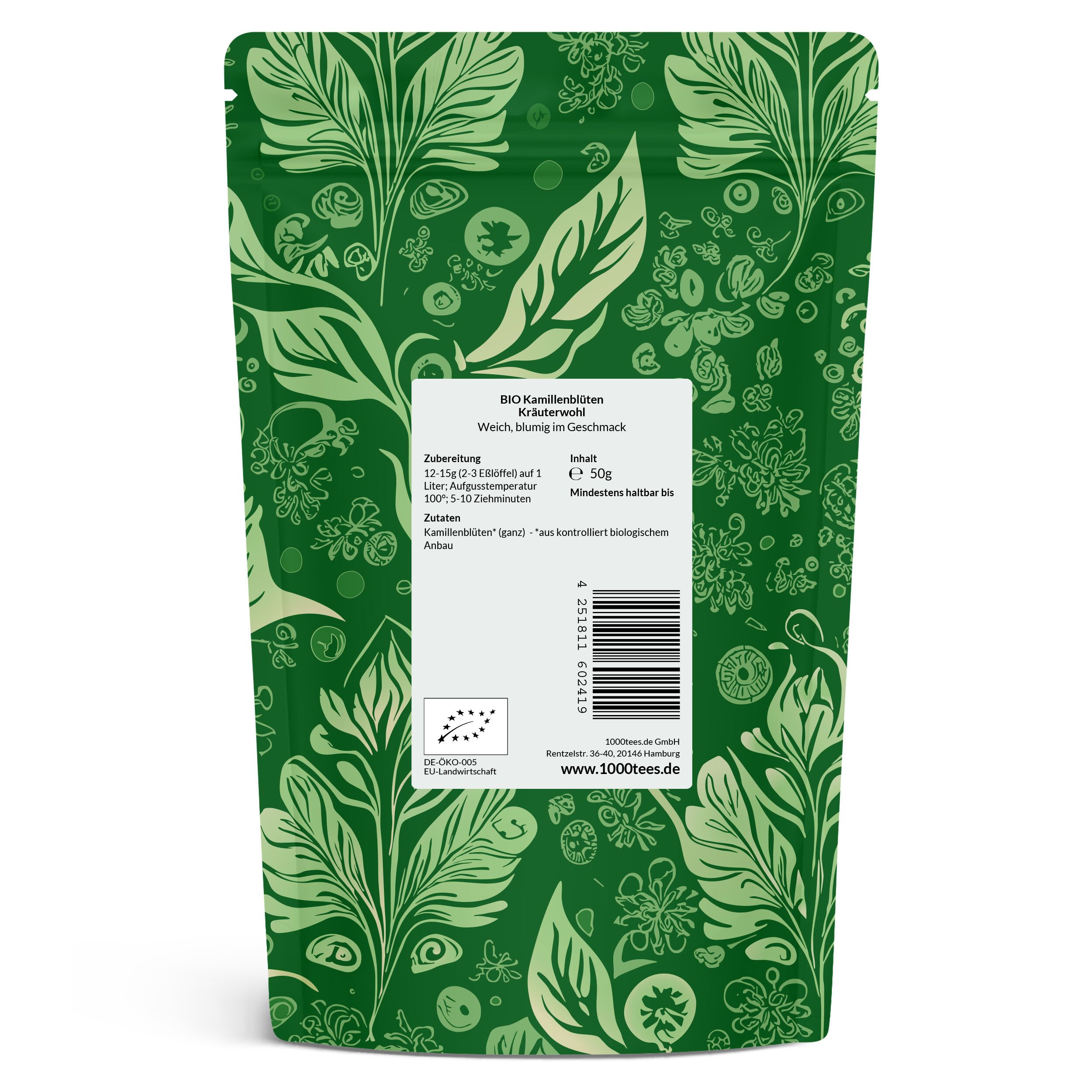 tea4me BIO Kamillenblüten Kräuterwohl