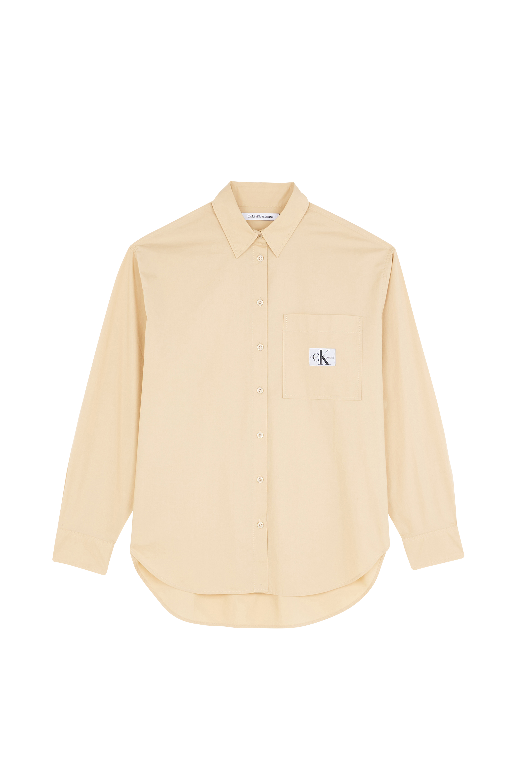 CALVIN KLEIN JEANS Chemise WOVEN LABEL RELAXED Beige