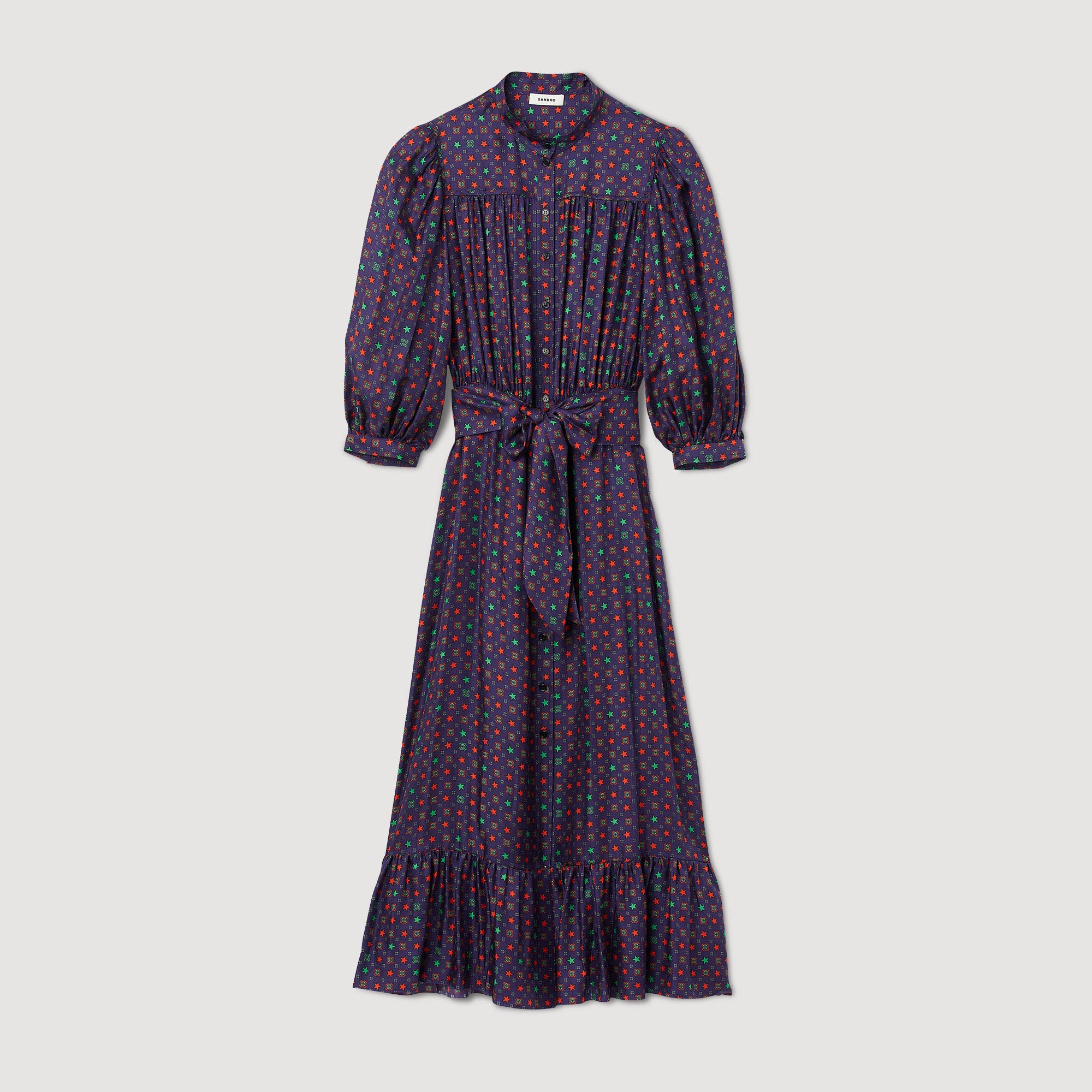 Robe midi imprimee