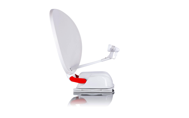 Alden Satelliten Steuermodul Set bestehend aus AS2 HD 80 Platinium Twin Antenne inklusive S.S.C. HD-Steuermodul