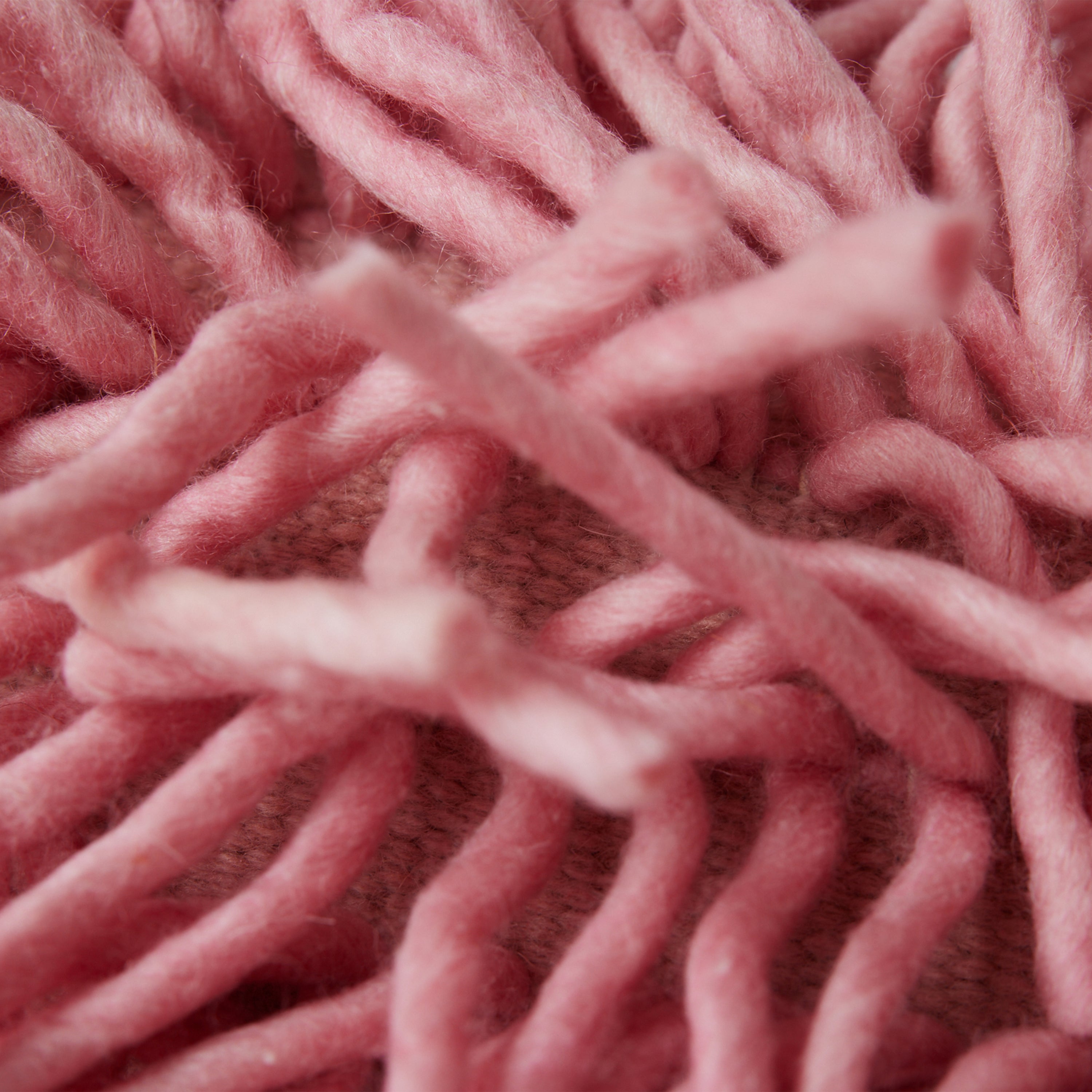 HKliving Rugged Woolen Sierkussen 60 x 40 cm - Pink