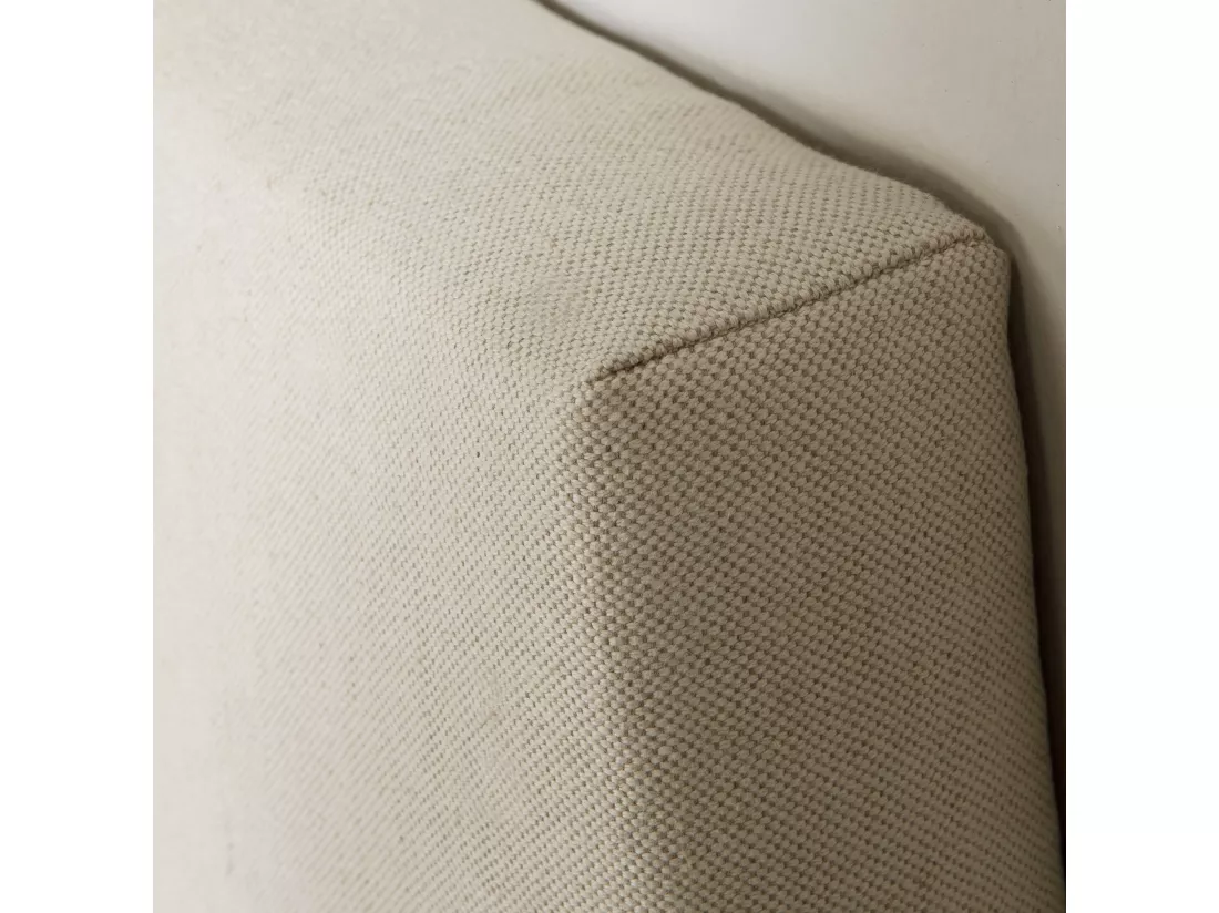 Tête de lit tapissée Tagomago 140x60 cm de Lin Naturel, 8 cm d'épaisseur