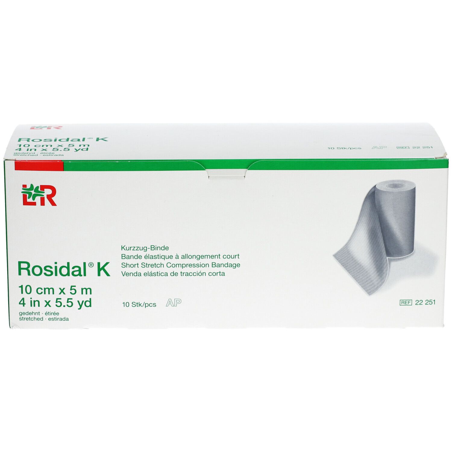 ROSIDAL K Kurzzugbinde 10 cm x 5 m