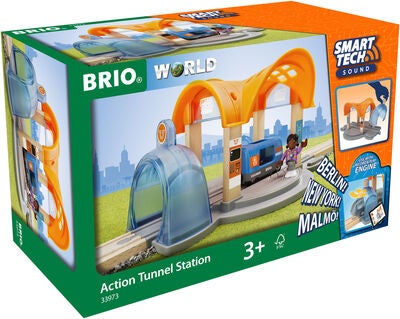 BRIO 33973 Smart Tech Togstasjon med Interaktive Funksjoner
