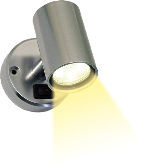 Frilight Lampe Aufbauspot MiniTube 18 SMD mit Kippschalter