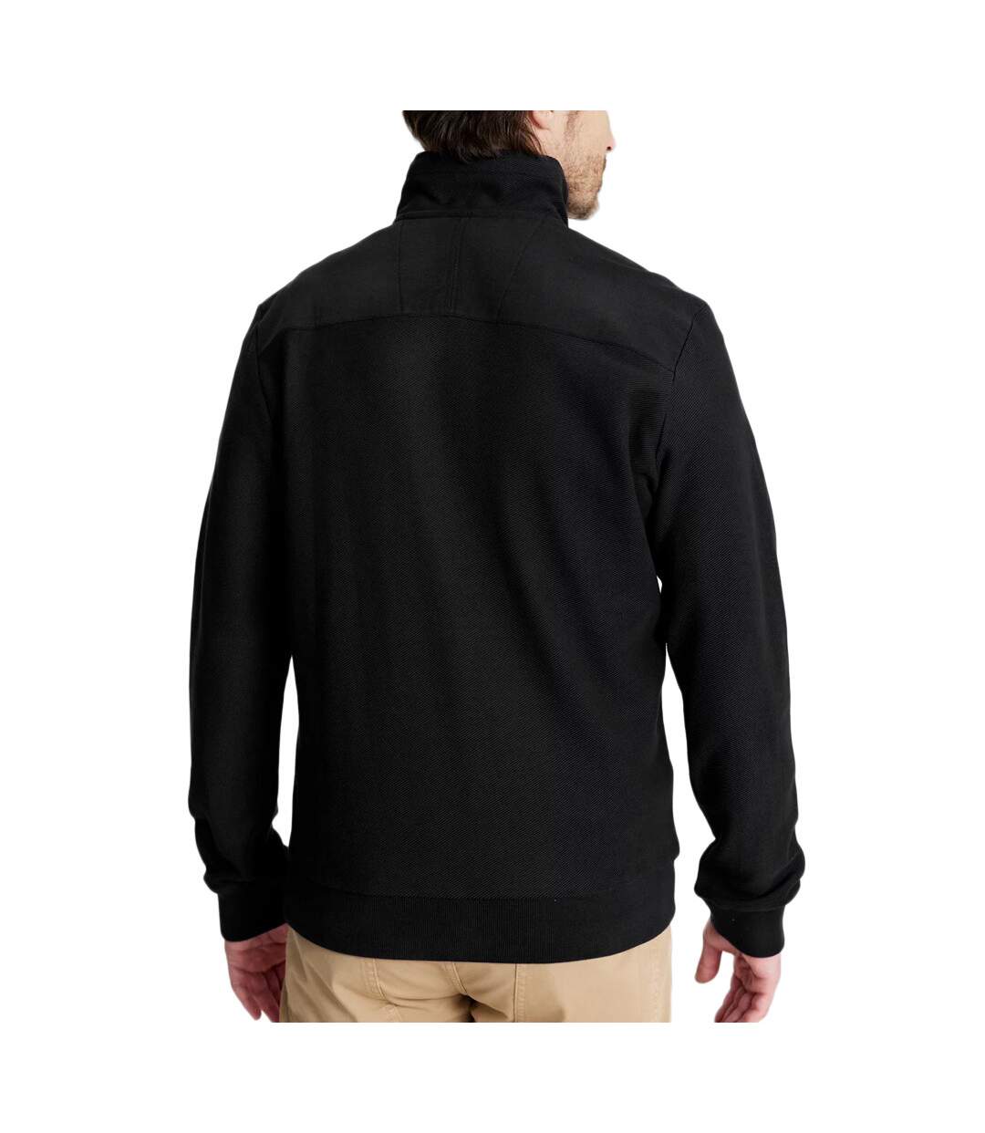 Sweat 1/4 de Zip Noir Homme TBS Jerrycam