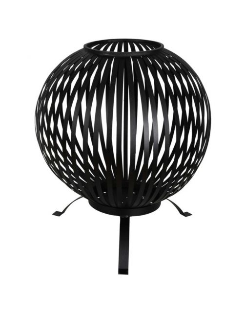 Esschert's Garden Vuurkorf Bolvormig Strepen - Terrasverwarming - 59.2x59.2x73.5 cm