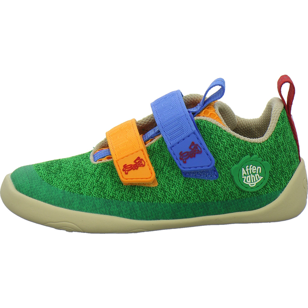 Affenzahn Halbschuhe Jungen Knit Happy grün