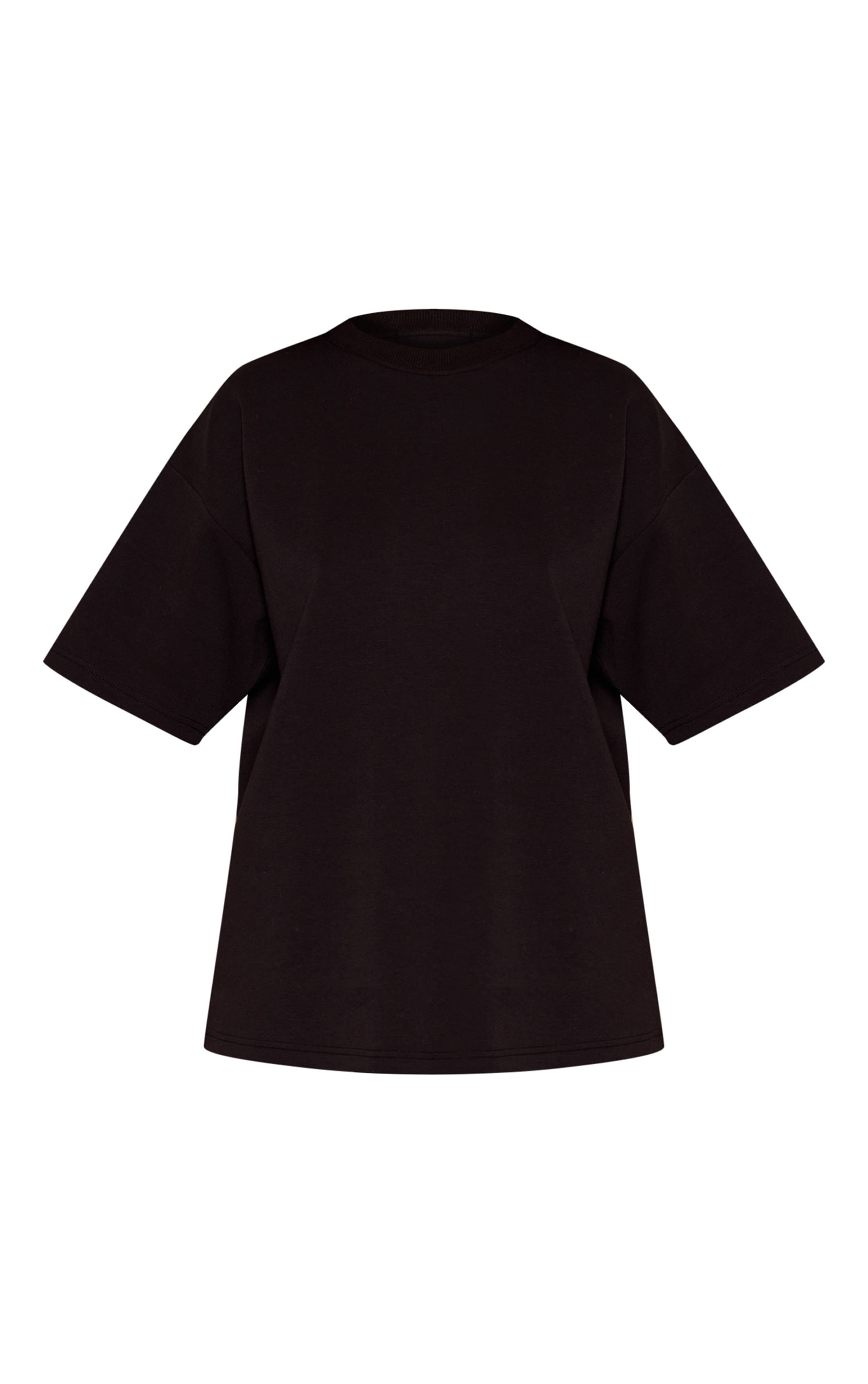 Noir T-shirt Oversize Boxy Petite