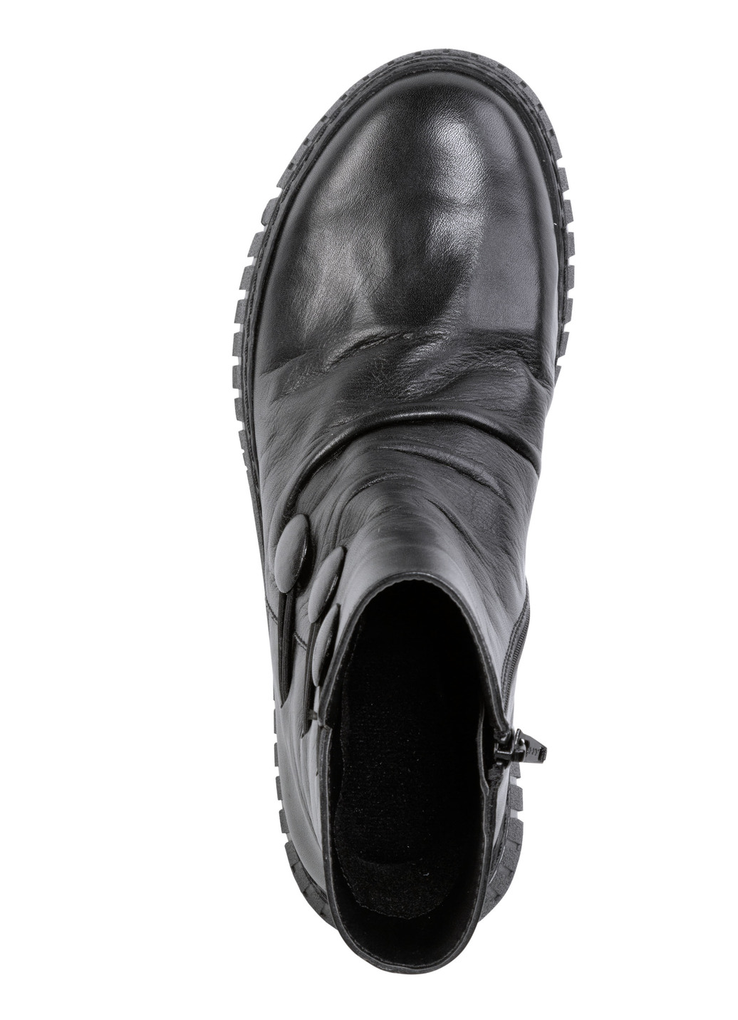 Gemini Stiefelette mit Raffung und dekorativen Knöpfen