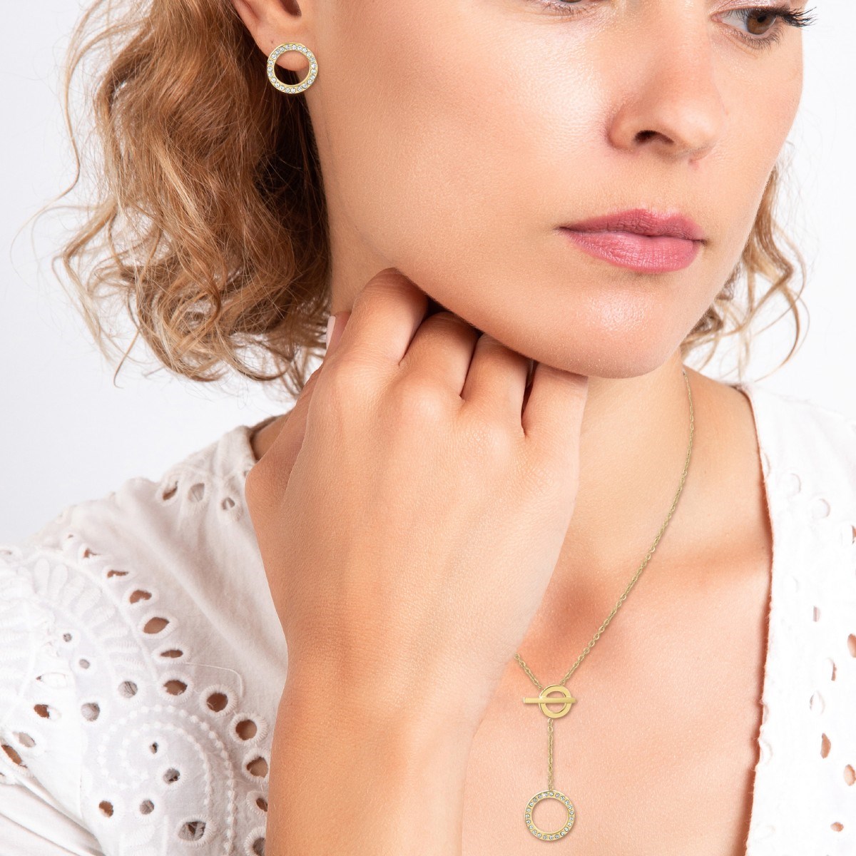 Parure collier et boucles d'oreilles par SC Bohème
