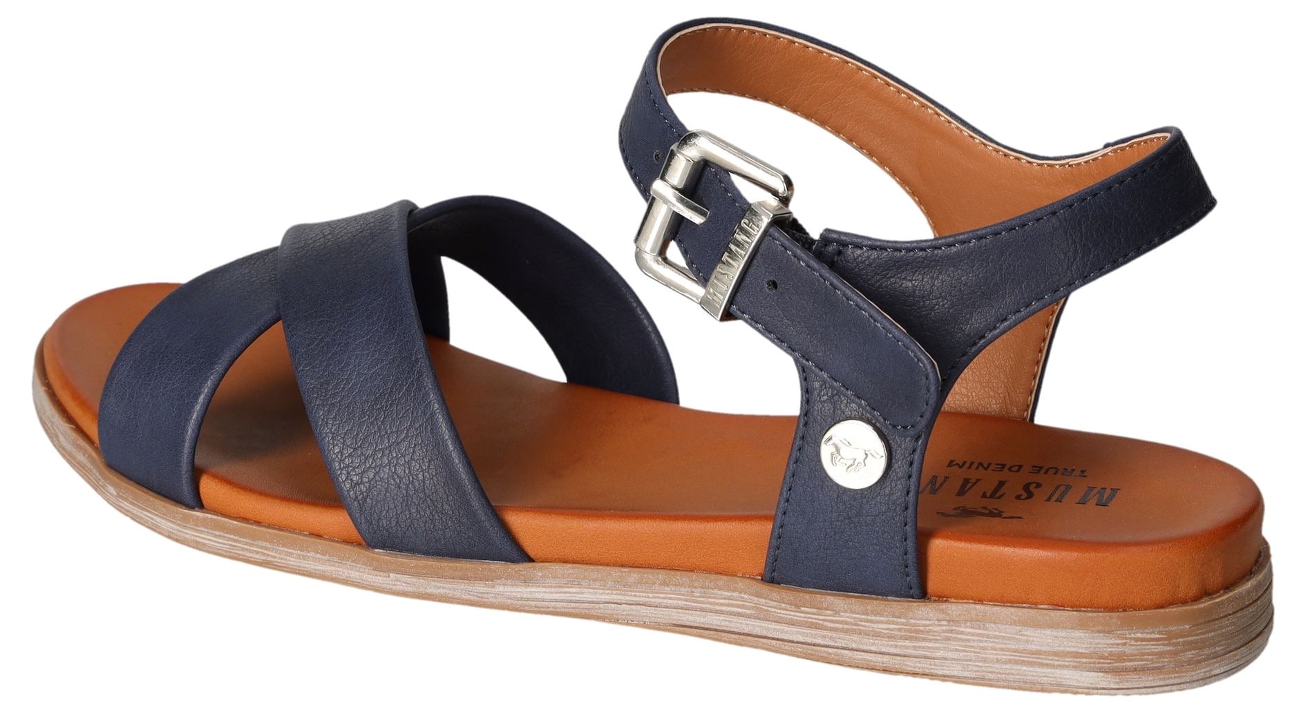 Mustang Shoes Sandale  , Sommerschuh, Sandalette, Riemchensandale, mit breiten Riemen