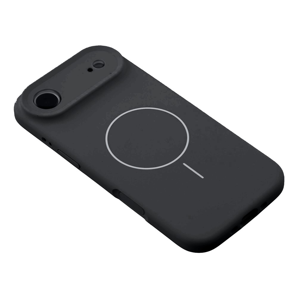 iPhone Air MagSafe Silikon Case Hülle - Schwarz