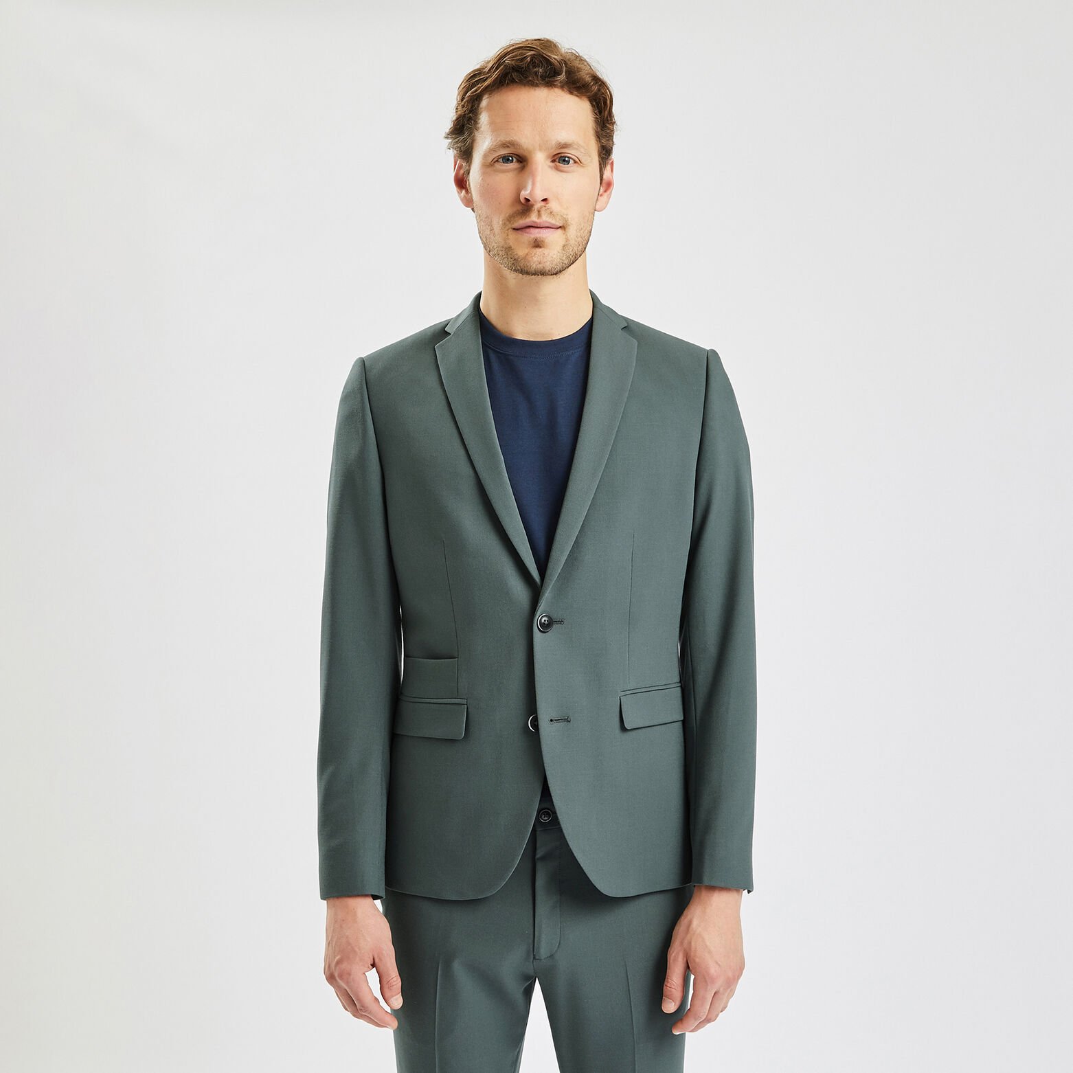 Veste de costume extra-slim bistretch Vert