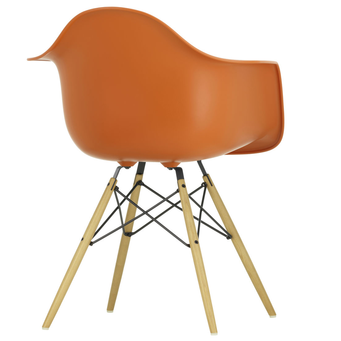 Eetkamerstoel DAW RE esdoorn goud Rusty Orange