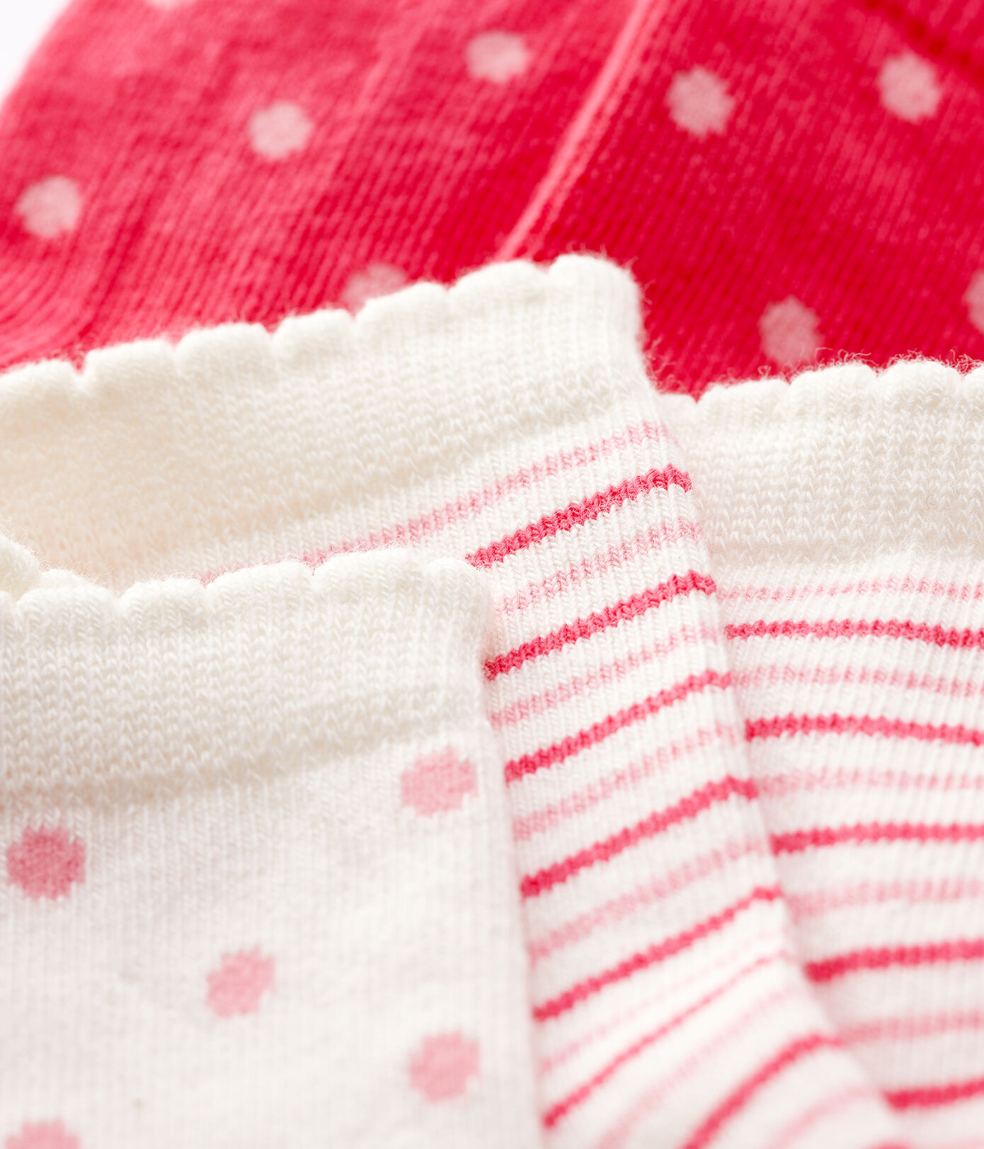 Lot de 3 chaussettes à motif bébé fille