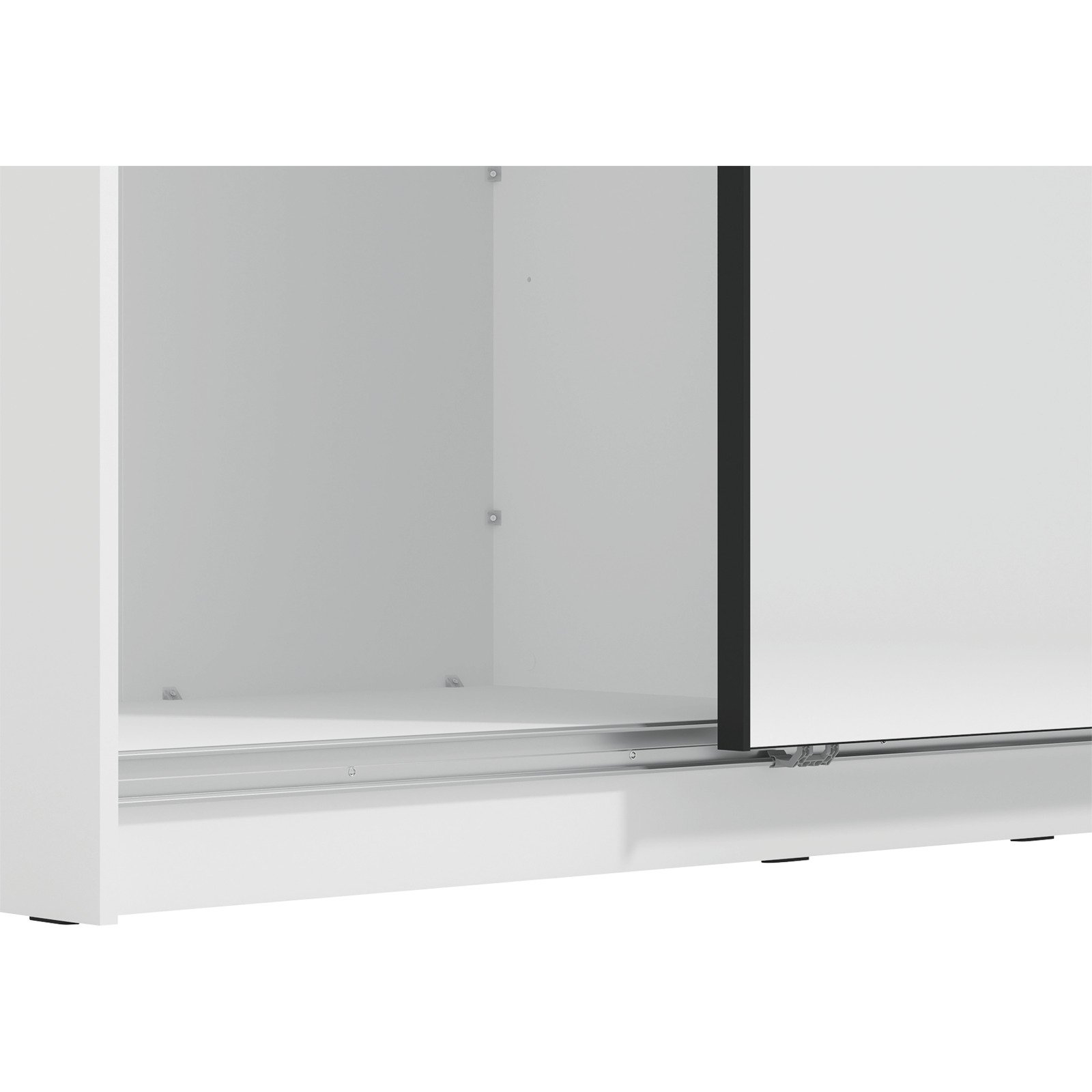 Schrank Sierra Melamin 179 x 210 x 62,5 cm, mit Spiegel weiss