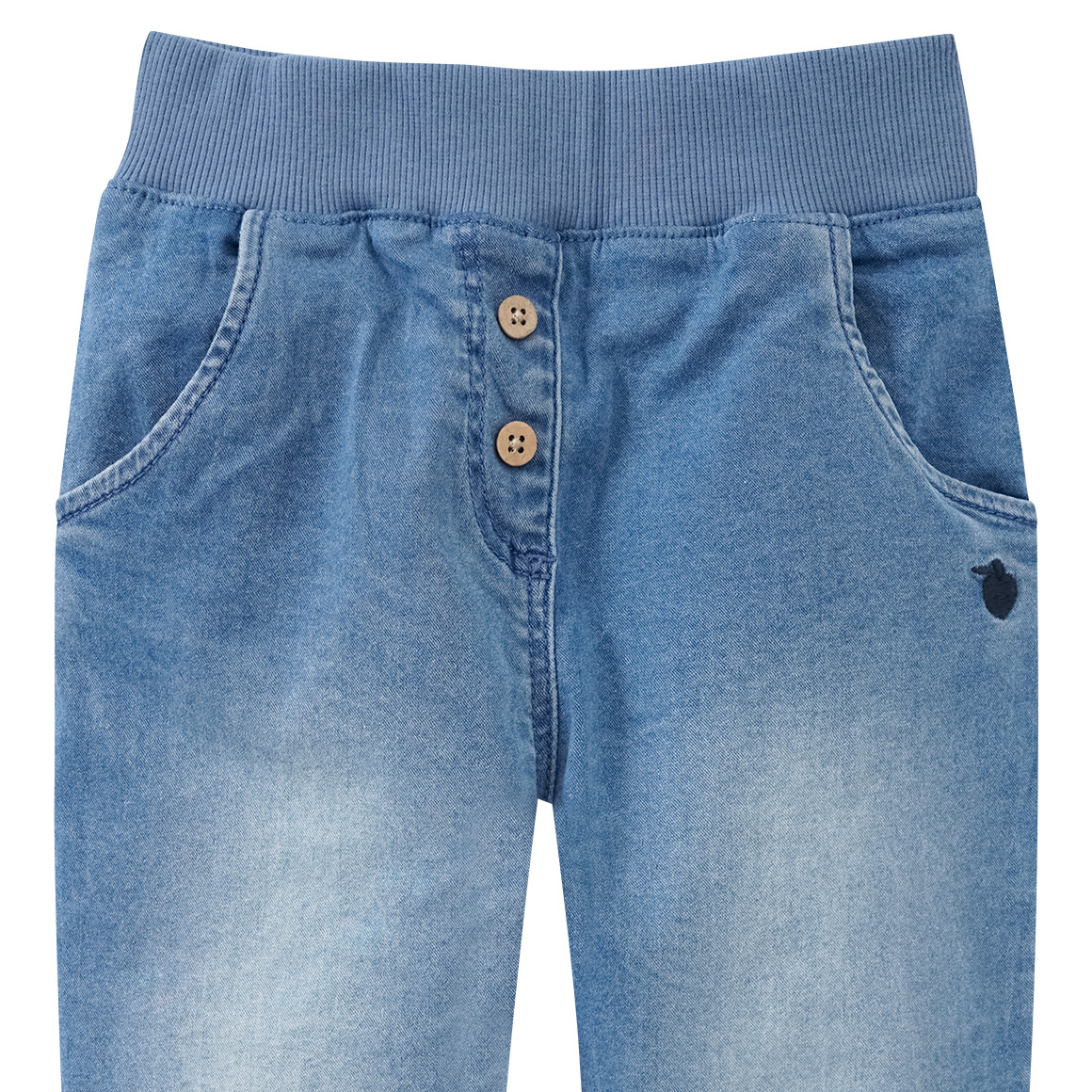 Topomini Baby Jeans mit Schlupfbund hellblau