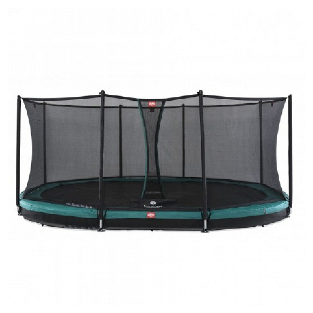 Trampoline grand favorit inground 520 green + safety net comfort