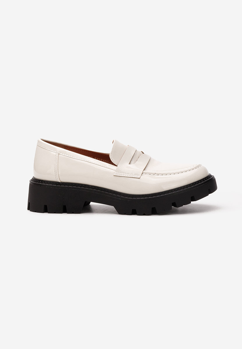 Mocassins à semelle épaisse beige Zampa ne