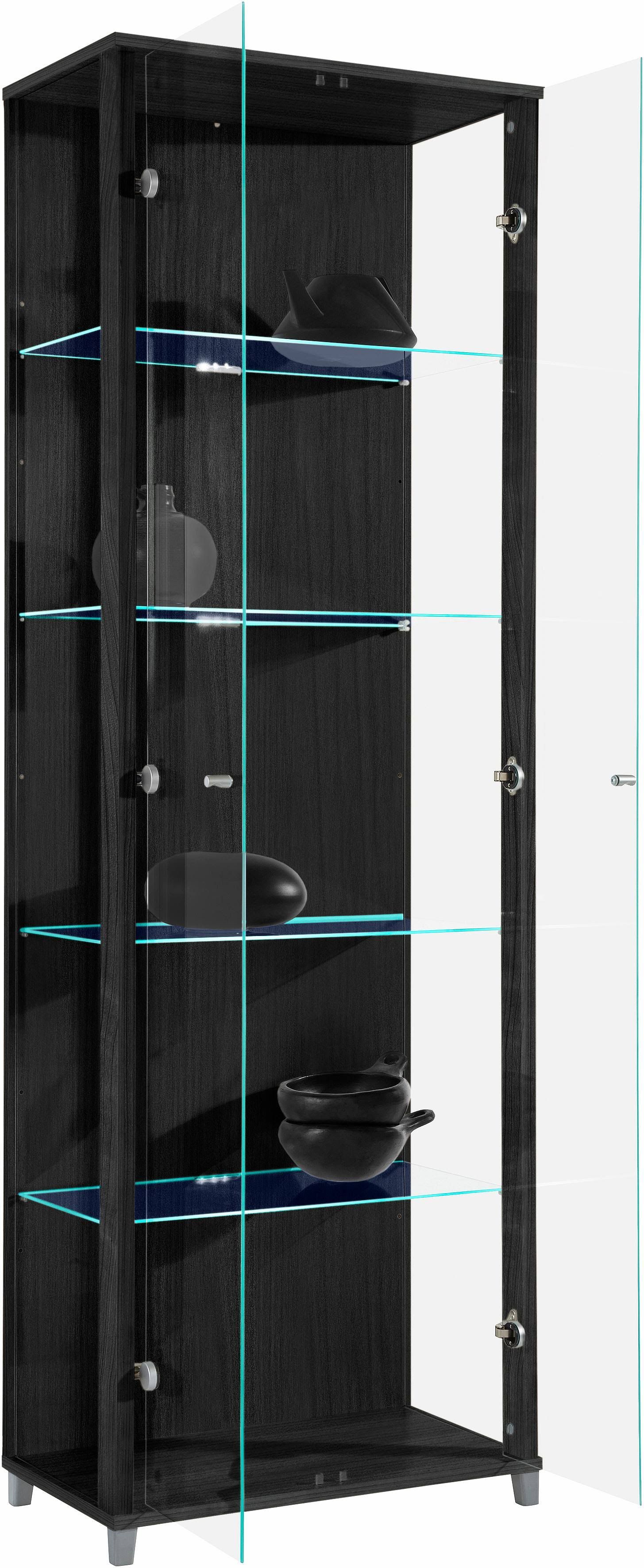 Vitrine, schwarz,
