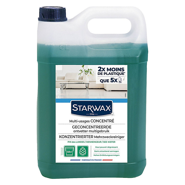 Nettoyant assainissant multi-usages senteur pin des landes Starwax 5L