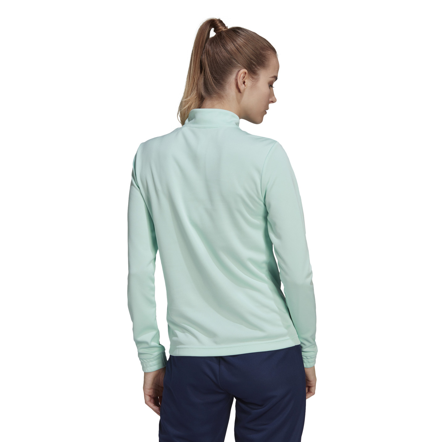 Adidas Entrada 22 Trainingstrui 1/4-Zip Dames Mintgroen Wit