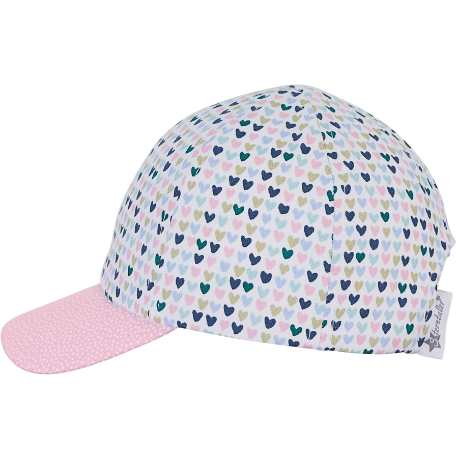 Sterntaler Basecap Herzchen weiss