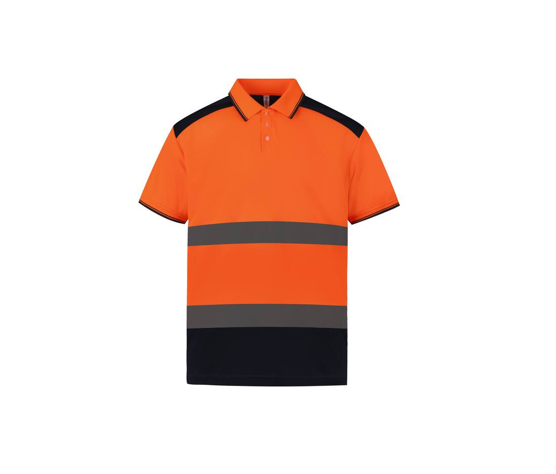 YOKO YK220 - Polo Bicolore Réfléchissant Haute Visibilité
