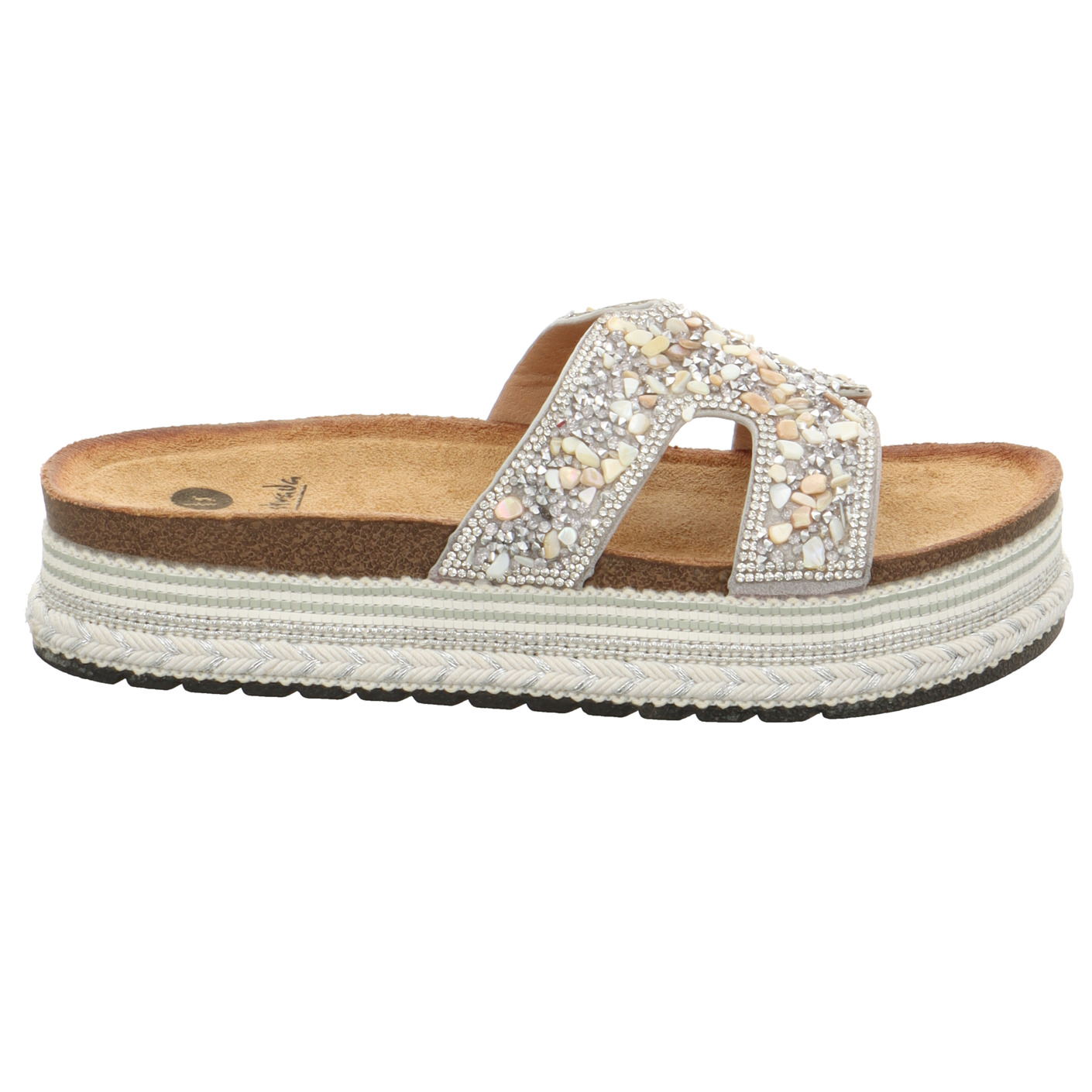 Pantolette silber