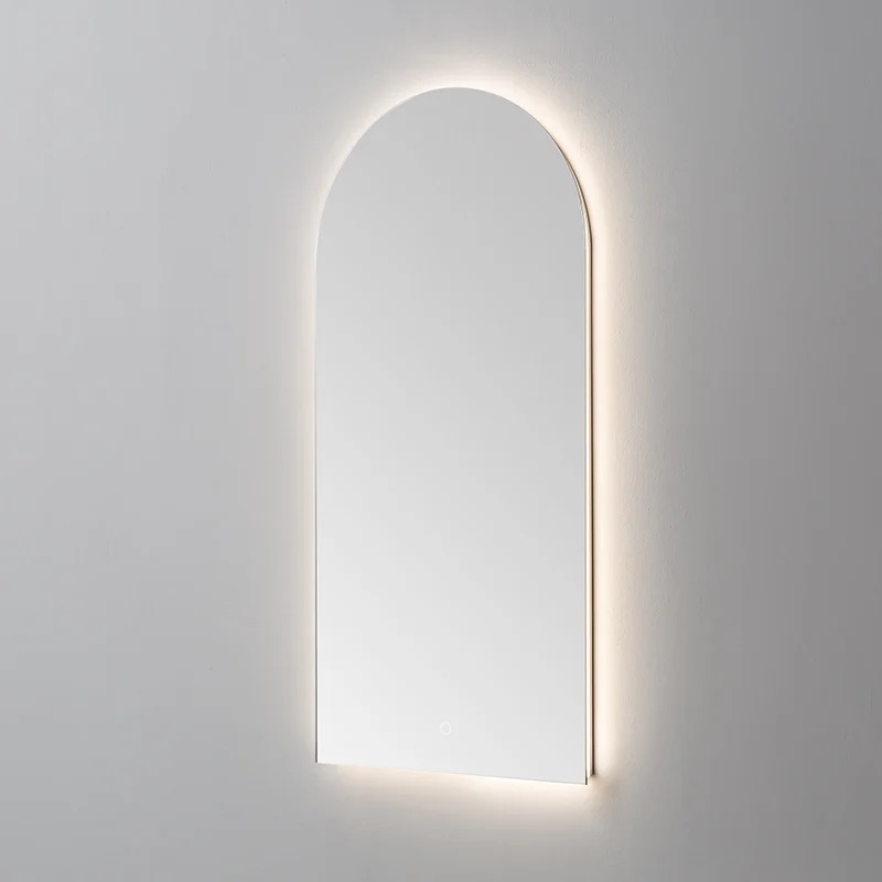 Lambini Designs Lanta boogspiegel met dimbare LED-verlichting 50x100cm