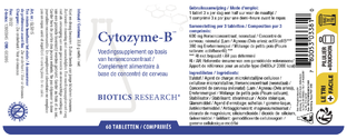 Biotics Cytozyme-B Tabletten 60TB