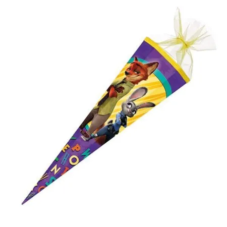 Nestler Schultüte Disney Zoomania mit Tüllverschluss, 6-eckig, 85cm