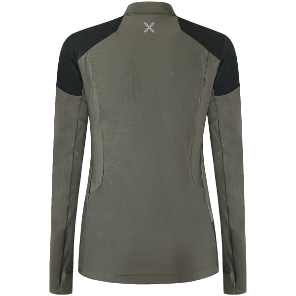 Sweat polaire randonnée MONTURA SPITZE ZIP MAGLIA W VERDE SALVIA/LIGHT ROSE