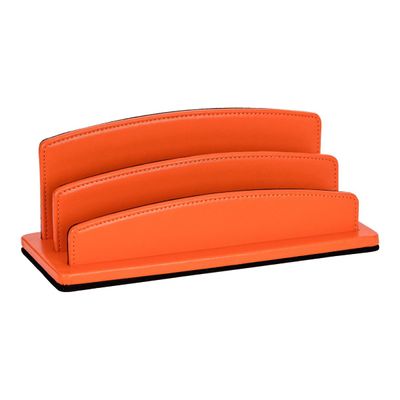 Quo Vadis Satiny - Trieur demi-rond 2 compartiments - 26 x 10,5 cm - orange