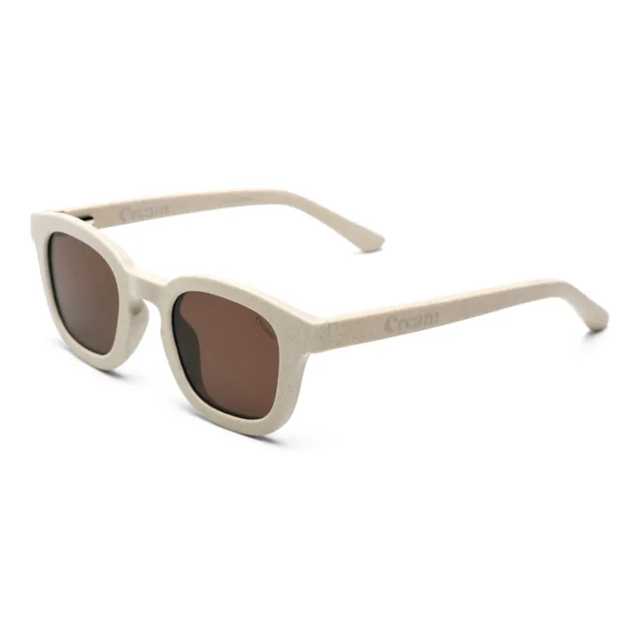 Cream Lunettes de Soleil Carré | Ecru