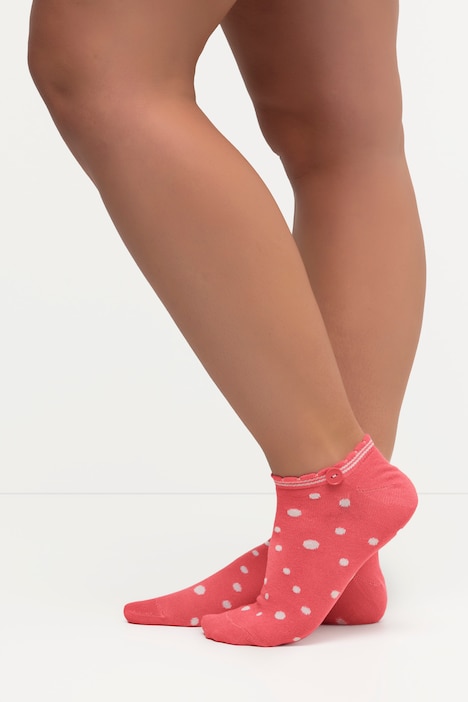 Sneakersocken, gemustert, Knopf