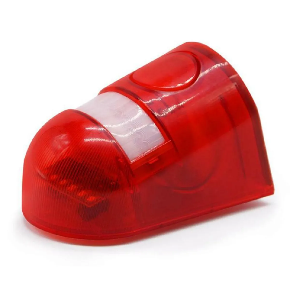 Justgreenbox - Lampe d'alarme solaire rouge