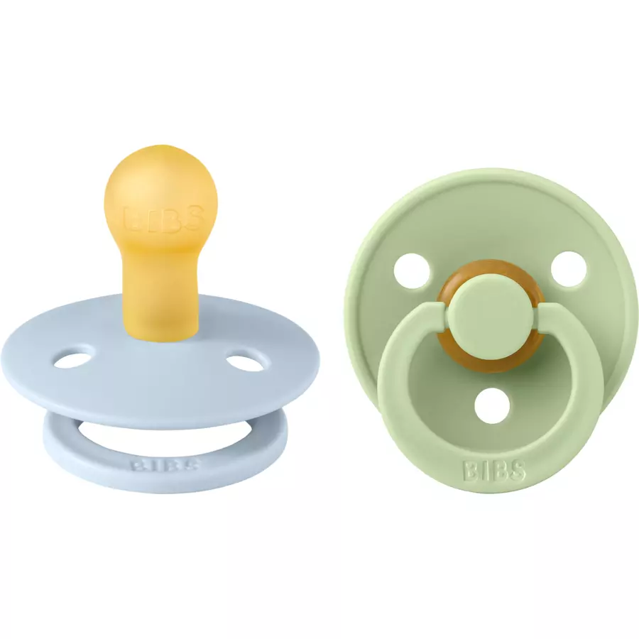 BIBS® Schnuller Colour 0-6 Monate Baby BluePistachio, 2 Stk.