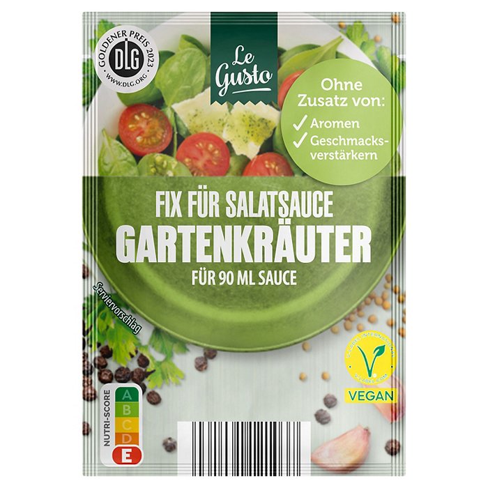 LE GUSTO Fix für Salat-Sauce 40 g, Gartenkräuter