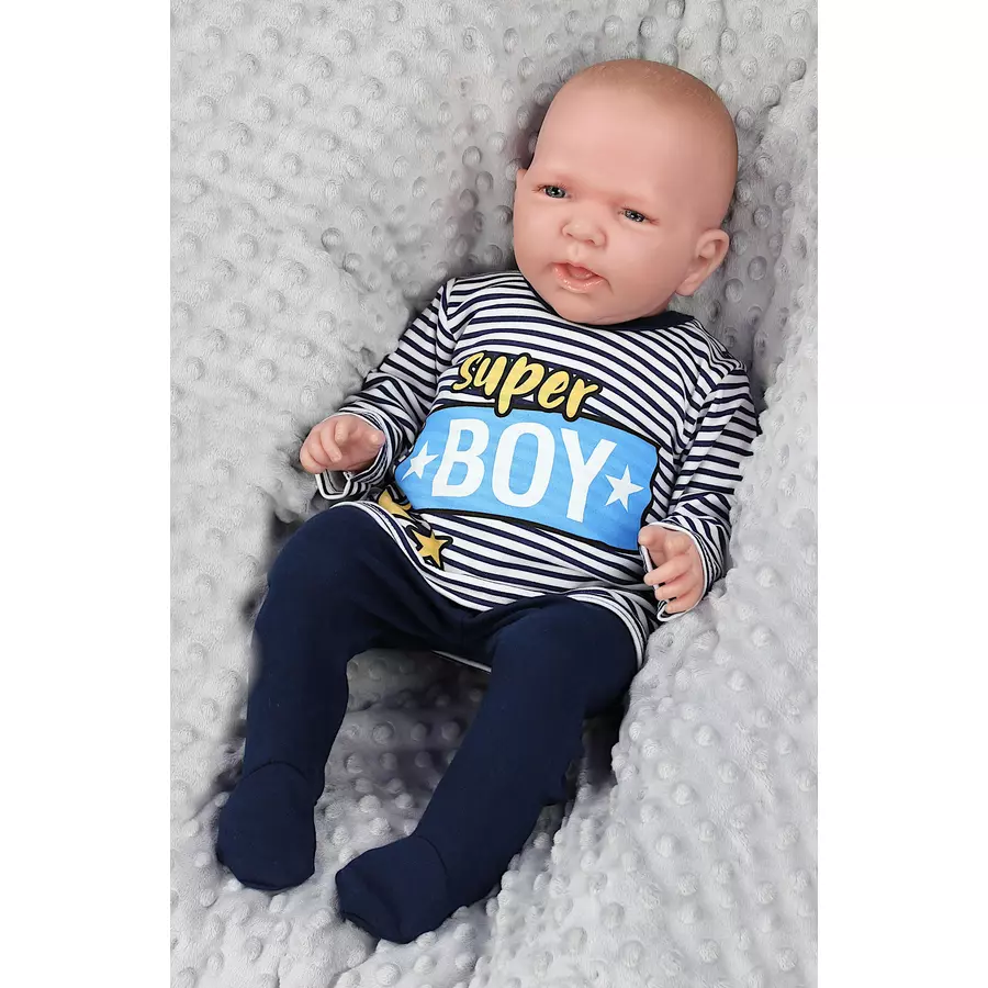 TupTam Baby Jungen Langarmshirt 5er Set weißgrau