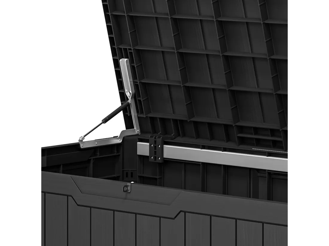 YITAHOME Boîte de Rangement de Jardin - 870 L - ‎80,5 x 79 x 143 cm - Noir