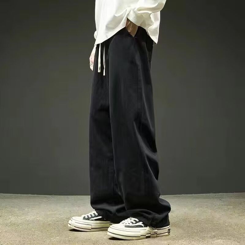 Lingaris - Mid Rise Plain Wide Leg Pants