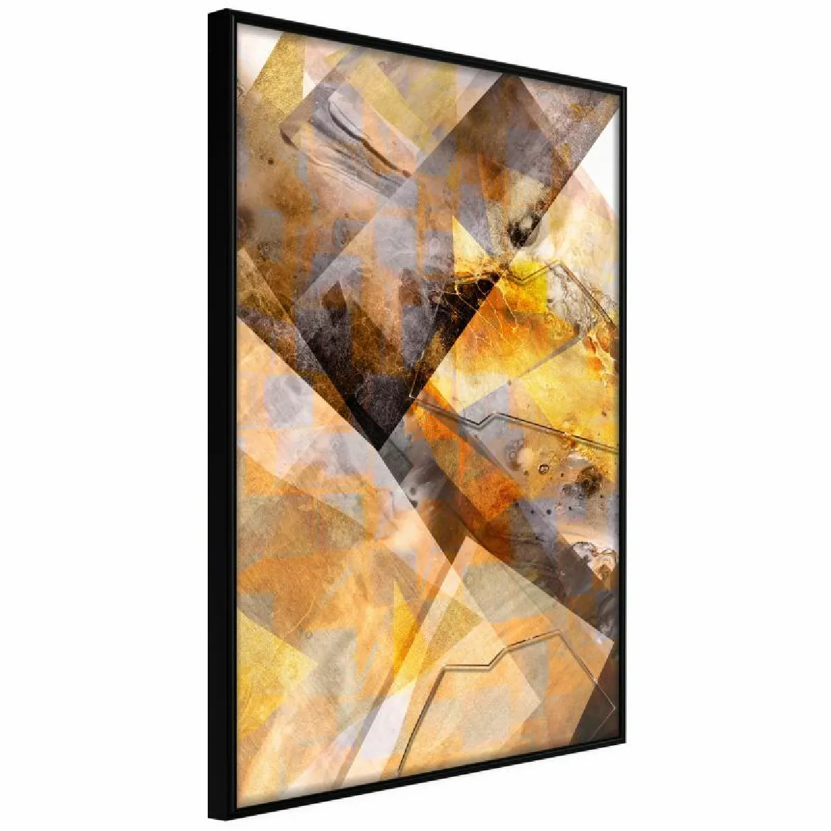 Paris Prix Affiche Encadrée Amber Power - 40 x 60 cm Noir
