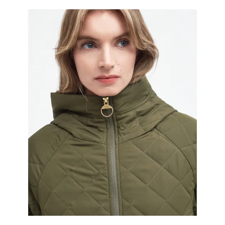 Barbour Veste à Capuche Matelassée Glamis | Vert kaki