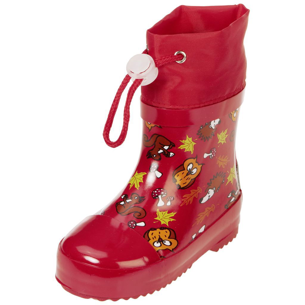 PlayshoesPlayshoes   Gummistiefel Halbschaft gefüttert Waldtiere rot 19