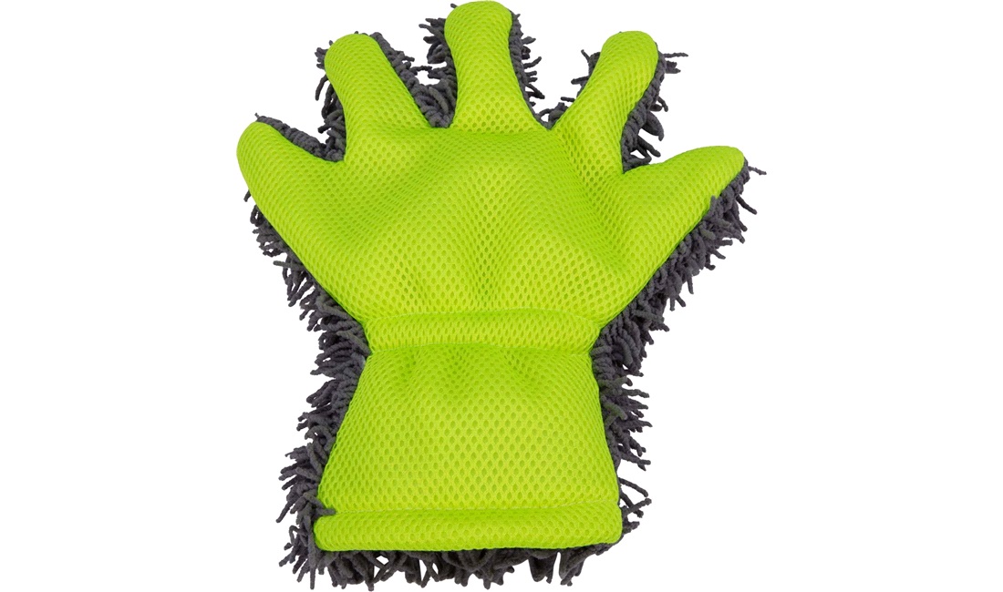 Microfiber handske med fingre til vask