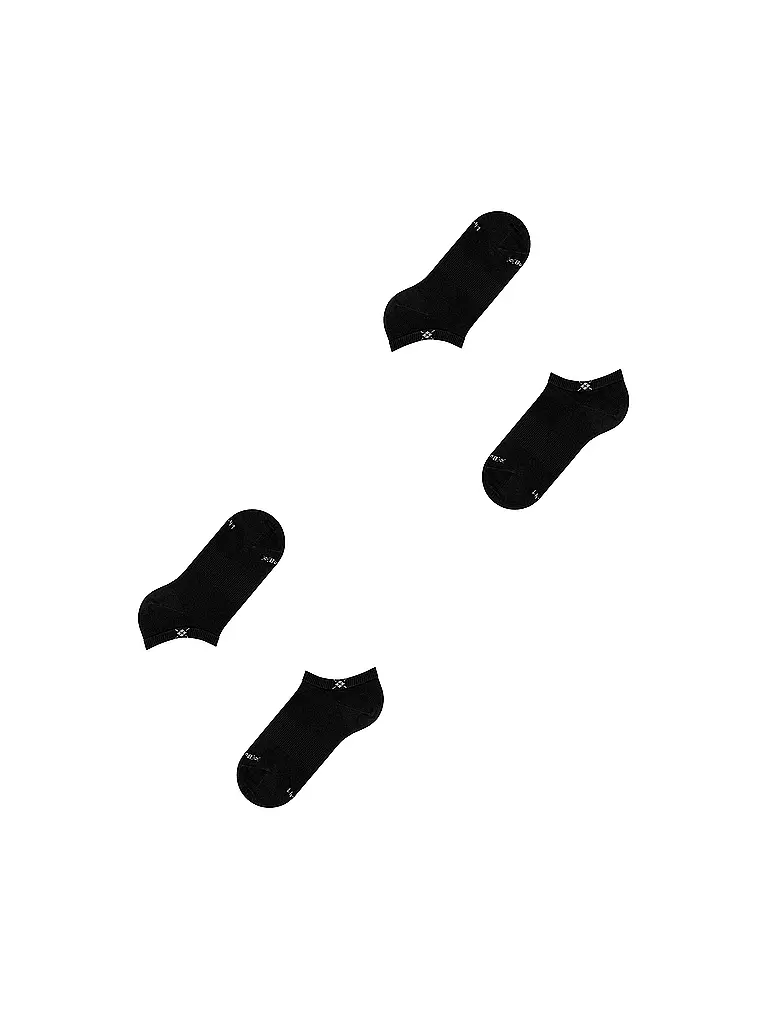 BURLINGTON Damen Sneaker-Socken 2er Pkg. EVERYDAY 36-41 black schwarz