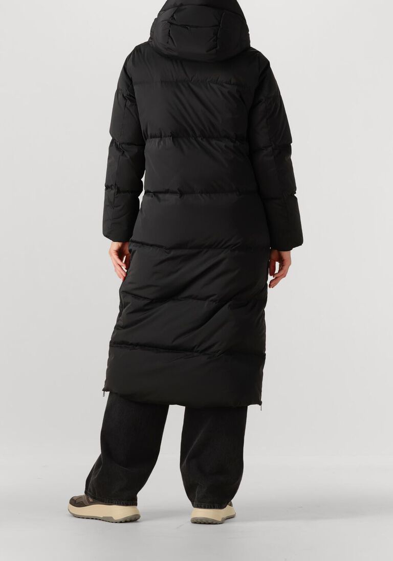 zwarte woolrich gewatteerde jas kely long parka