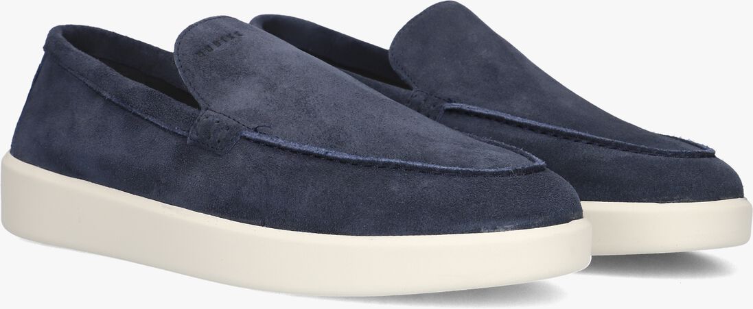 blauwe nubikk loafers joro mio